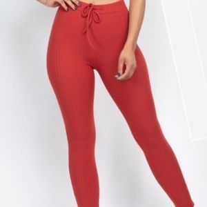 Ribbed Crop top & leggings set